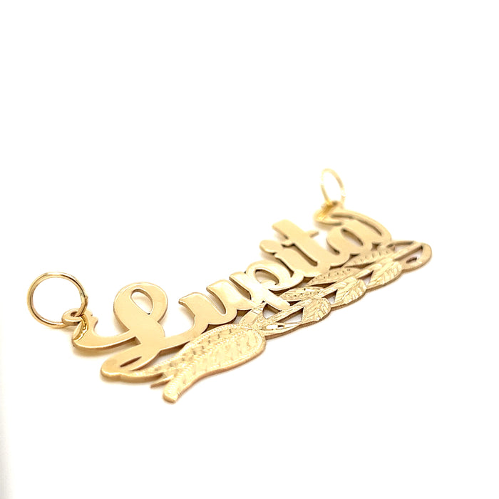 Collana con nome a catena cubana, collana con nome in oro 14K 18K Collana con nome a catena cubana, collana con nome in oro 14K 18K