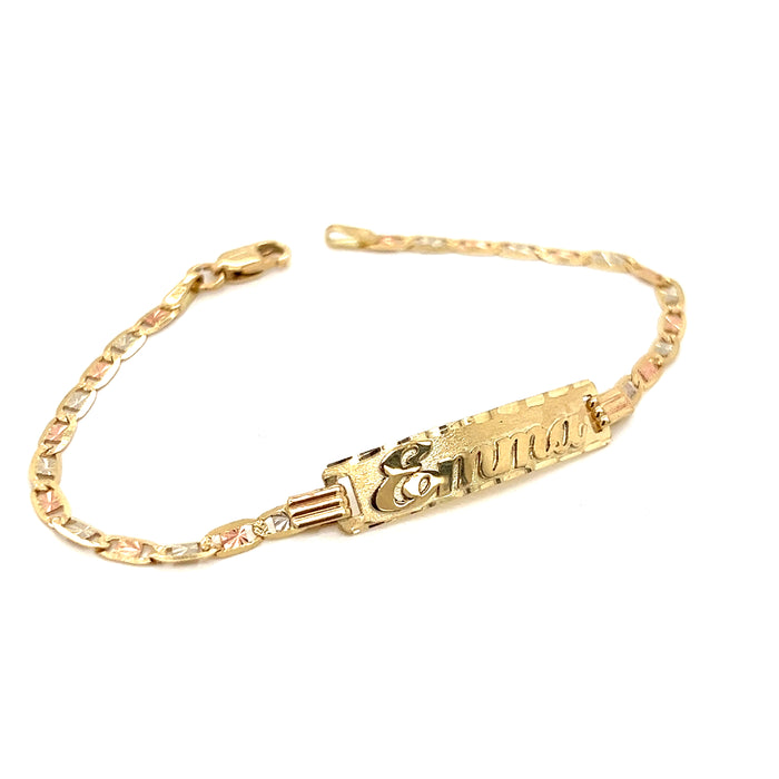 Bella Baby 10K Curb Link ID Bracelet - Arman's Jewellers