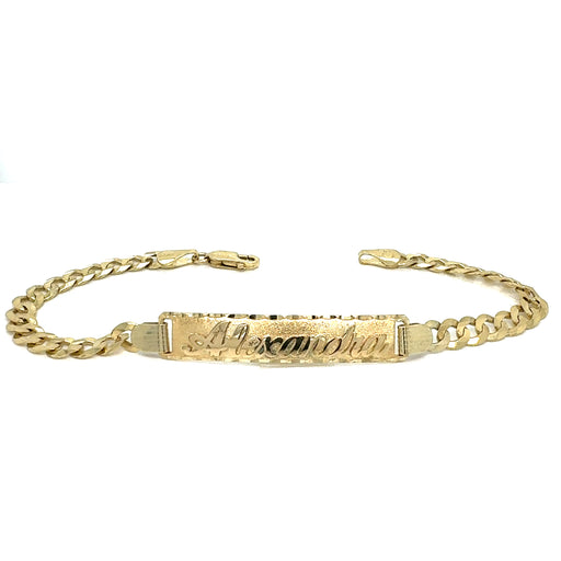 14k Gold Bracelet Name Tag Bracelets For Guys 14k Gold Men's